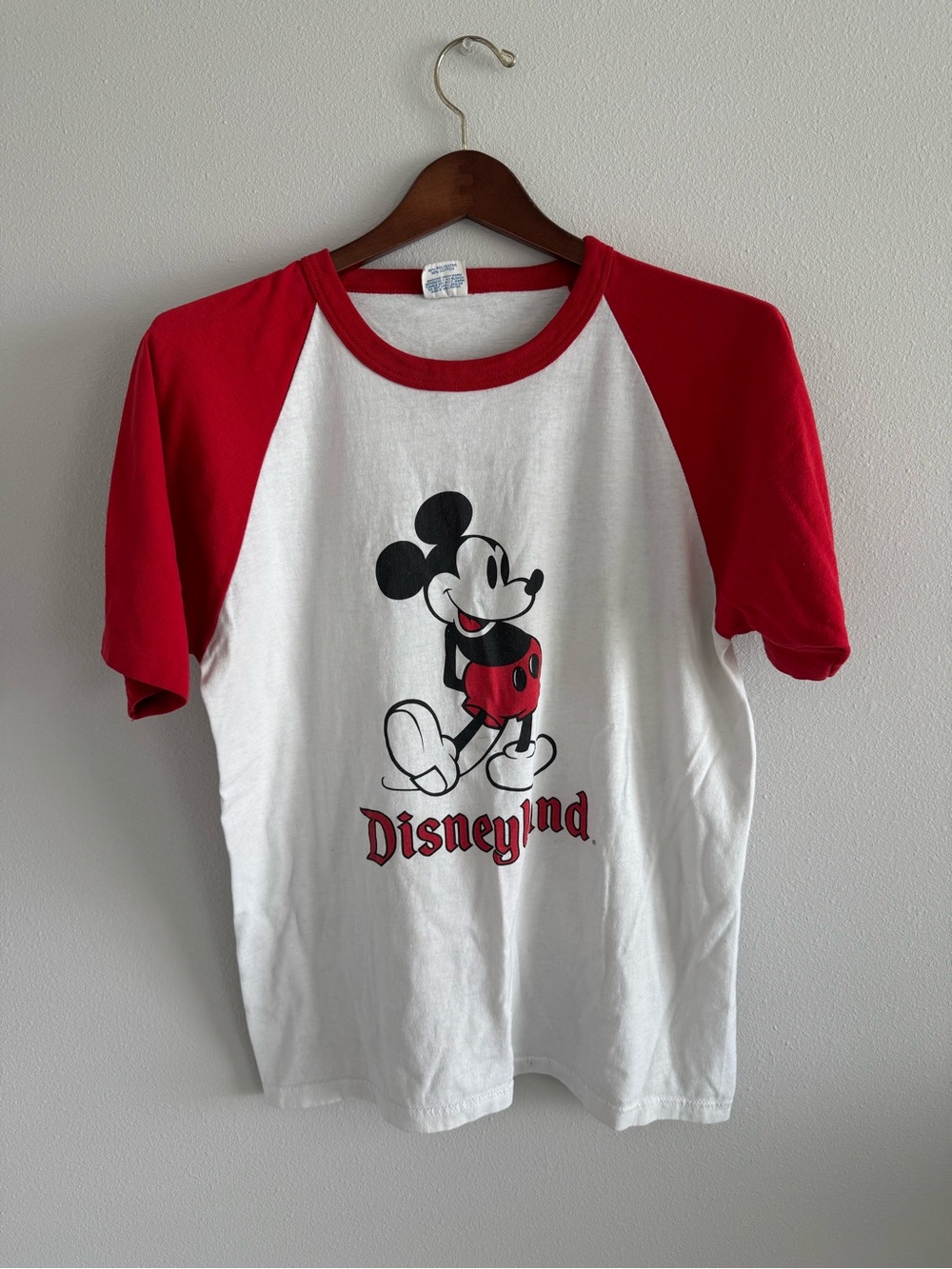 Disney Parks 90s Mickey Mouse  Tee - White & Red